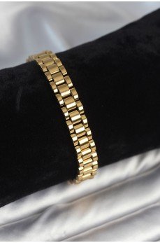 316L Çelik Gold Renk 9 mm Kalınlık Erkek Bileklik 316L Çelik Gold Renk 9 mm Kalınlık Erkek Bileklik