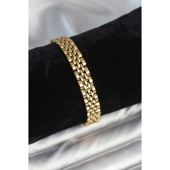 316L Çelik 9 mm Kalınlıkta Gold Renkli Erkek Bileklik 316L Çelik 9 mm Kalınlıkta Gold Renkli Erkek Bileklik