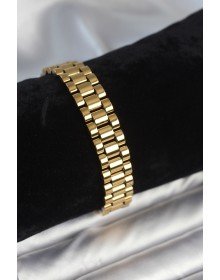 316L Çelik Gold Renk 12 mm Kalınlık Erkek Bileklik