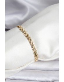 14K Gold Renk Kaplama Lazer Zincir Model CM Kadın Bileklik