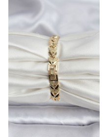 14K Gold Renk Kaplama Başak Model CM Kadın Bileklik