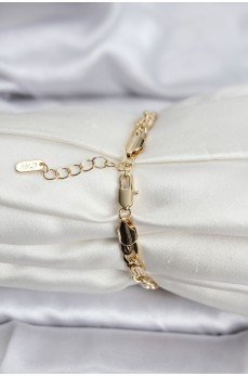 14K Gold Renk Kaplama Zincir Model CM Kadın Bileklik