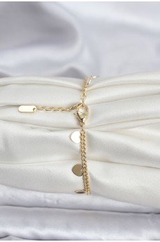 14K Gold Renk Kaplama Kalpli Model CM Kadın Bileklik