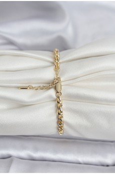 14K Gold Renk Kaplama Zincir Model Kadın CM Bileklik