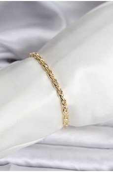 14K Gold Renk Kaplama Zincir Model Kadın CM Bileklik