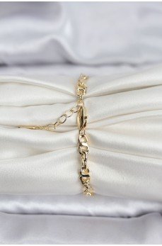 14K Gold Renk Kaplama Zincir Model CM Kadın Bileklik