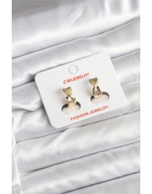 14K Gold Renk Kaplama CM Kadın Küpe