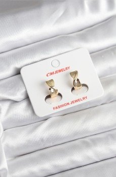 14K Gold Renk Kaplama CM Kadın Küpe