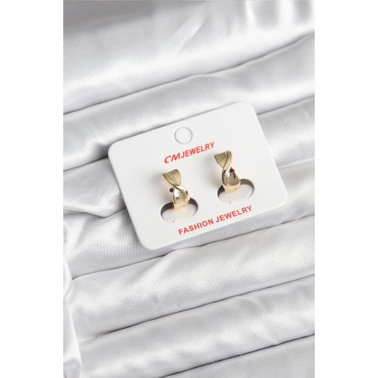 14K Gold Renk Kaplama CM Kadın Küpe