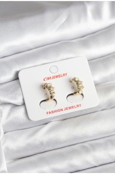 14K Gold Renk Kaplama CM Kadın Küpe