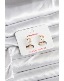 14K Gold Renk Kaplama CM Kadın Küpe