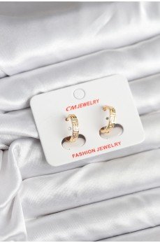 14K Gold Renk Kaplama CM Kadın Küpe