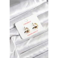 14K Gold Renk Kaplama CM Kadın Küpe