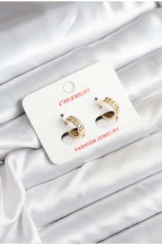 14K Gold Renk Kaplama CM Kadın Küpe