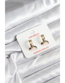 14K Gold Renk Kaplama CM Kadın Küpe