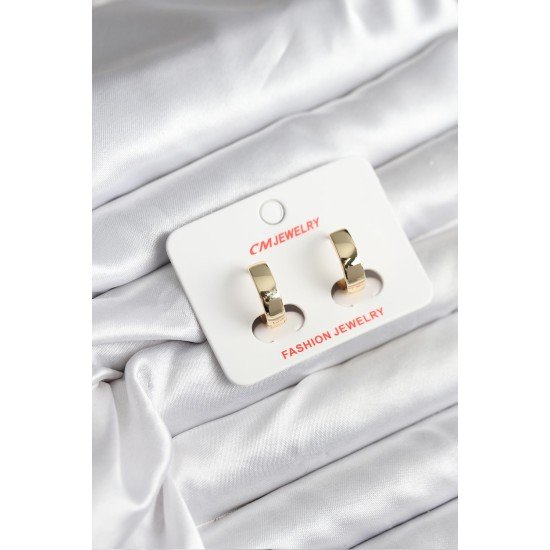 14K Gold Renk Kaplama CM Kadın Küpe