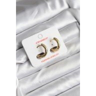 14K Gold Renk Kaplama CM Kadın Küpe