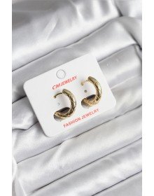 14K Gold Renk Kaplama CM Kadın Küpe