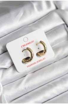 14K Gold Renk Kaplama CM Kadın Küpe