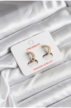 14K Gold Renk Kaplama CM Kadın Küpe