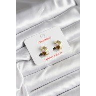 14K Gold Renk Kaplama CM Kadın Küpe