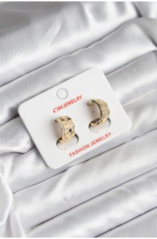 14K Gold Renk Kaplama CM Kadın Küpe