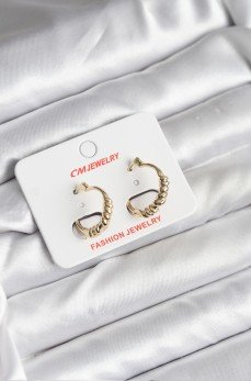 14K Gold Renk Kaplama CM Kadın Küpe