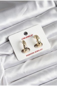 14K Gold Renk Kaplama CM Kadın Küpe