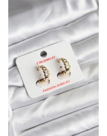 14K Gold Renk Kaplama CM Kadın Küpe