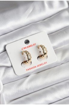 14K Gold Renk Kaplama CM Kadın Küpe