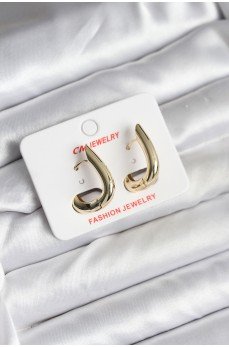 14K Gold Renk Kaplama CM Kadın Küpe