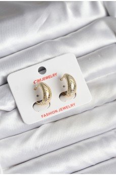 14K Gold Renk Kaplama CM Kadın Küpe