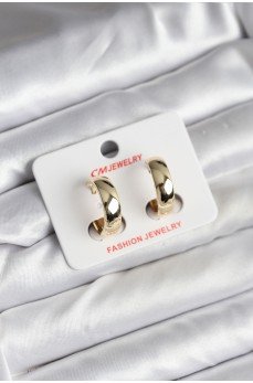 14K Gold Renk Kaplama Halka CM Kadın Küpe