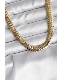 14K Gold Renk Kaplama Zincir Modelli CM Kadın Kolye