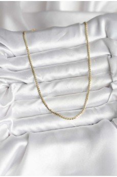 14K Gold Renk Kaplama Ezme Zincir Model CM Kadın Kolye 14K Gold Renk Kaplama Ezme Zincir Model CM Kadın Kolye