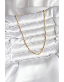 14K Gold Renk Kaplama Topçuk Zincirli Model CM Kadın Kolye