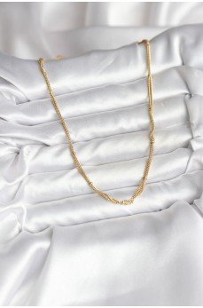 14K Gold Renk Kaplama Topçuk Zincirli Model CM Kadın Kolye 14K Gold Renk Kaplama Topçuk Zincirli Model CM Kadın Kolye