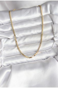 14K Gold Renk Kaplama Ezme Yılan Zincir Model CM Kadın Kolye 14K Gold Renk Kaplama Ezme Yılan Zincir Model CM Kadın Kolye