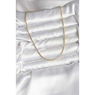 14K Gold Renk Kaplama İnce Zincir Model CM Kadın Kolye