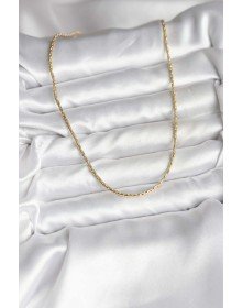 14K Gold Renk Kaplama İnce Zincir Model CM Kadın Kolye