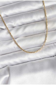 14K Gold Renk Kaplama İnce Zincir Model CM Kadın Kolye