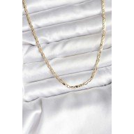 14K Gold Renk Kaplama Ezme Zincir Model CM Kadın Kolye