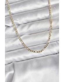 14K Gold Renk Kaplama Kuşgözü Zincir Model Pirinç CM Kadın Kolye