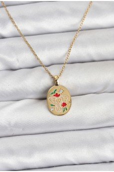 316L Çelik Zincir Gold Renk Fil Figürlü Kadın Kolye 316L Çelik Zincir Gold Renk Fil Figürlü Kadın Kolye