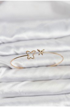 Kelebek Model Gold Renk Bileklik
