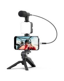 Video Making Kit Telefon Tutucu Vlog Video Mini Led Işıklı