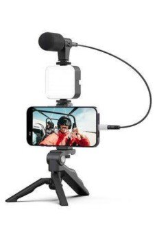 Video Making Kit Telefon Tutucu Vlog Video Mini Led Işıklı Video Making Kit Telefon Tutucu Vlog Video Mini Led Işıklı