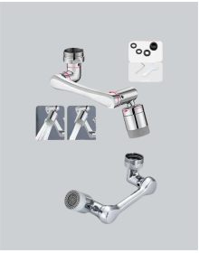 Çok Yönlü Dönebilen Musluk Başlığı 2 Fonksiyonlu Su Akışı