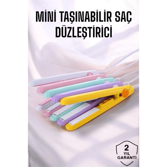 180°C Isı ve Uzun Süre Kalıcı Düzlük Sağlayan Mini Saç Düzleştirici