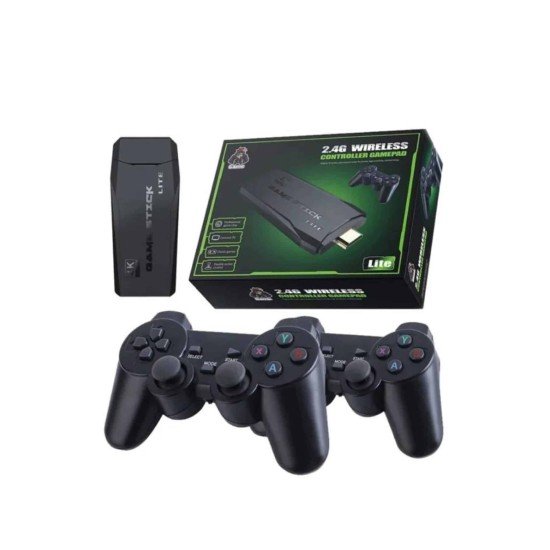 Çift Kollu 2.4g kablosuz Retro 4k Game stick 3500 oyun atari HD Görüntü Kalitesi